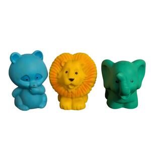Lot of 6 Vintage Avon The First Years Squeaky Nursery Baby Toys